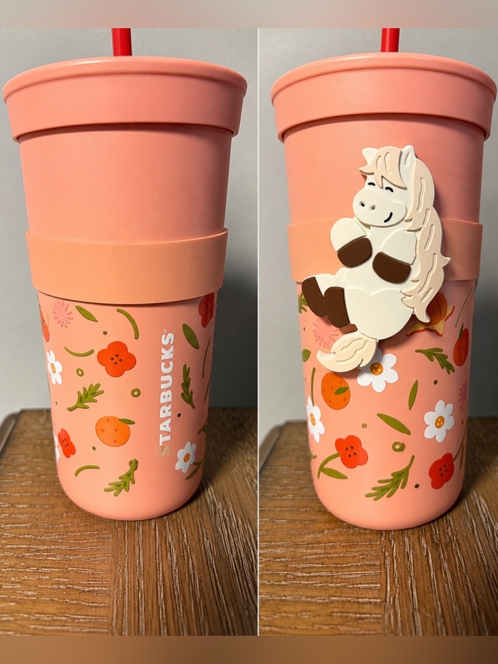 NEW Starbucks Pink Floral Tumbler Year of the Horse
